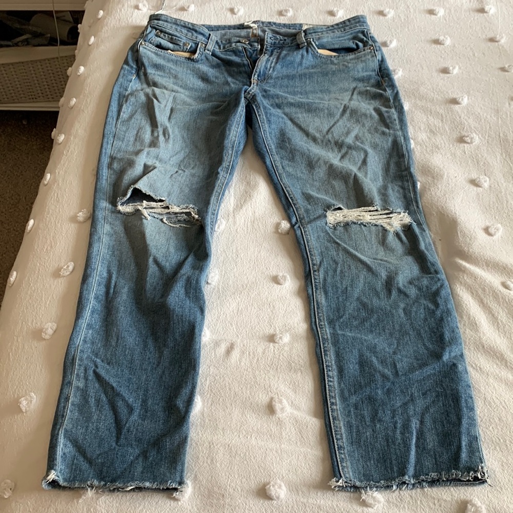 Rag & Bone Dre Straight Leg Ankle Slim Boyfriend Jean